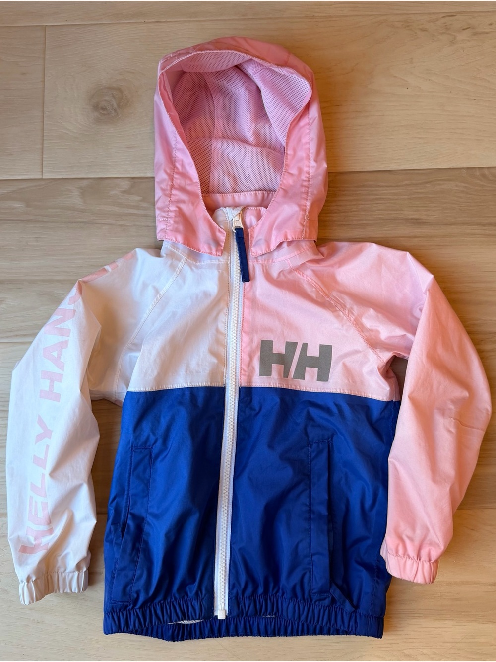 Helly Hansen Kids K Active Waterproof Rain Jacket - Pink/Blue - Size 3T (98/3)